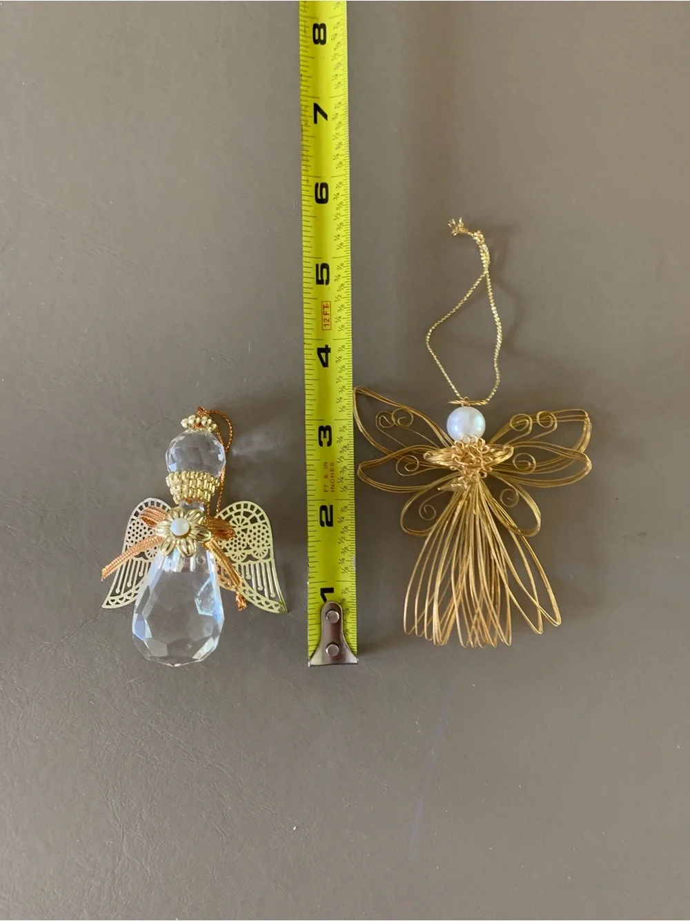 Gold and Crystal Angel Ornaments - Picture 2 of 5